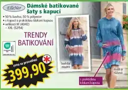 Norma ElleNor dámské batikované šaty s kapucí nabídka