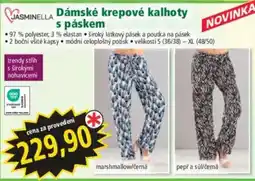 Norma Jasminella dámské krepové kalhoty s páskem nabídka