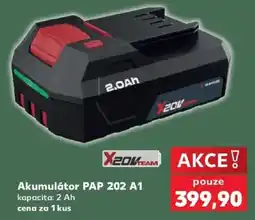 Kaufland X20K Team Akumulátor PAP 202 A1 nabídka