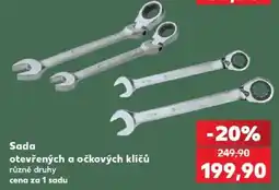 Kaufland Sada otevřených a očkových klíčů nabídka