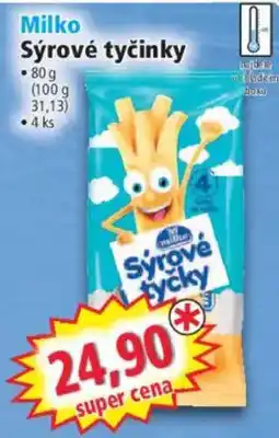 Norma Milko sýrové tyčinky nabídka