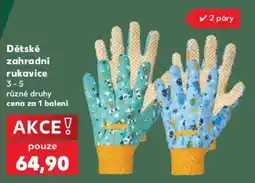 Kaufland Dětské zahradní rukavice nabídka