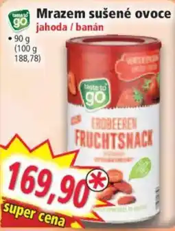 Norma taste to go mrazem sušené ovoce jahoda / banán nabídka