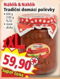 Norma Náhlík & Náhlík tradiční domácí polévky nabídka