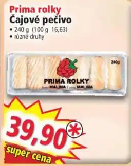 Norma Prima rolky čajové pečivo nabídka