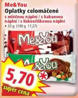Norma Me&You oplatky celomáčené nabídka