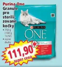 Norma Purina One Granule pro sterilizované kočky nabídka