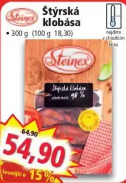Norma Steinex štýrská klobása nabídka