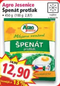 Norma Agro Jesenice špenát protlak nabídka
