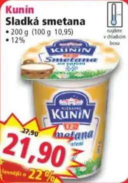 Norma Kunin sladká smetana nabídka