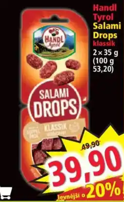 Norma Handl Tyrol Salami Drops klassik nabídka