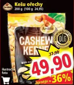 Norma Ardilla kešu ořechy nabídka