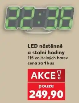 Kaufland LED nástěnné a stolní hodiny nabídka