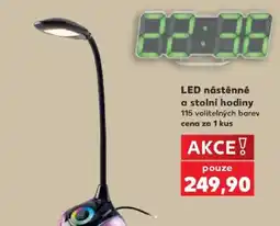 Kaufland LED nástěnné a stolní hodiny nabídka