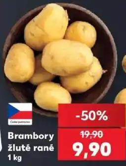 Kaufland Ceska petrovina brambory zlute rané nabídka