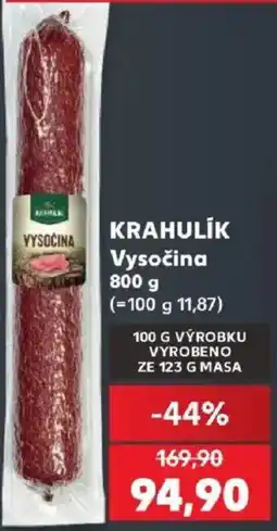 Kaufland Krahulík Vysočina nabídka