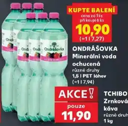 Kaufland Ondrášovka Minerální voda ochucená nabídka