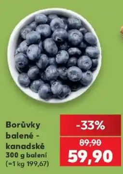 Kaufland Borůvky balené nabídka