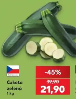 Kaufland Cuketa zelená nabídka