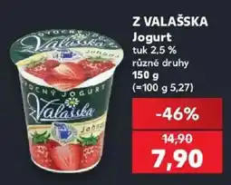Kaufland Valaška jogurt nabídka