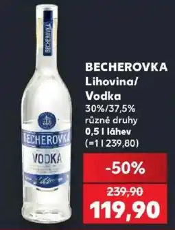Kaufland Becherovka Vodka nabídka