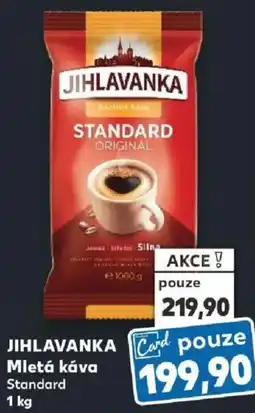 Kaufland Jihlavanka mletá káva standard nabídka