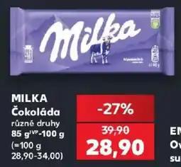 Kaufland Milka čokoláda nabídka