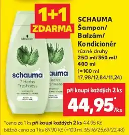 Kaufland Schauma šampon balzám kondicionér nabídka