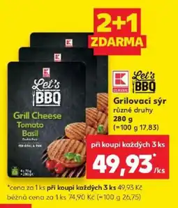 Kaufland Let's BBQ Grilovací sýr nabídka
