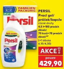 Kaufland Persil prací gel/prášek/kapsle nabídka