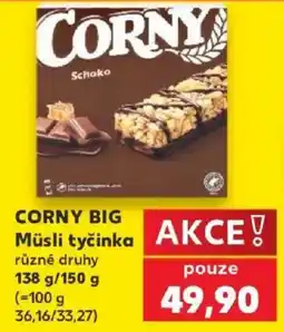 Kaufland Corny müsli tyčinka nabídka