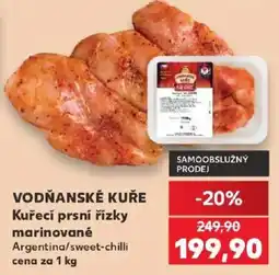 Kaufland Vodňanské kuře kuřecí prsní řízky marinované argentina/sweet-chili nabídka