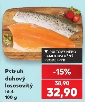 Kaufland Pstruh duhový lososovitý filet nabídka