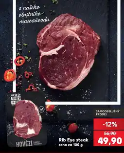 Kaufland Rib eye steak nabídka