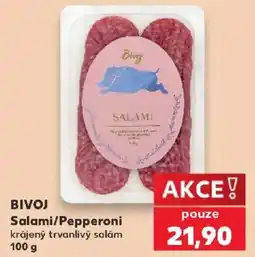 Kaufland Bivoj Salami/Pepperoni nabídka