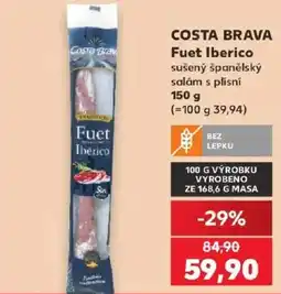 Kaufland Costa Brava Fuet Iberico nabídka