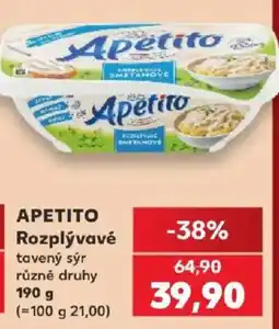 Kaufland Apetito rozplývavé tavený sýr nabídka