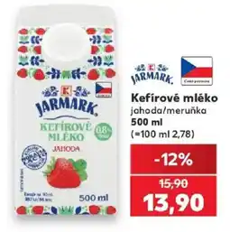 Kaufland Jarmark kefírové mléko jahoda nabídka