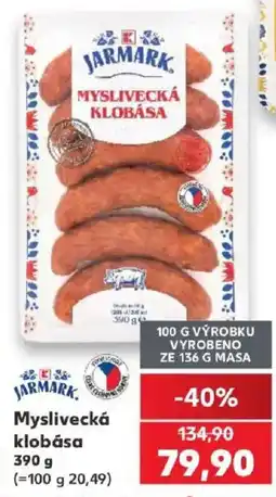 Kaufland Jarmark myslivecká klobása nabídka