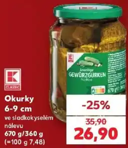 Kaufland K Classic okurky nabídka