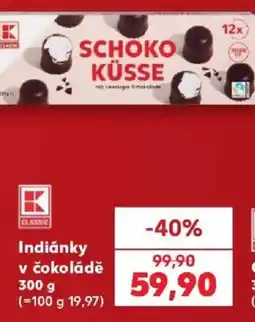 Kaufland K Classic indiánky v čokoládě nabídka