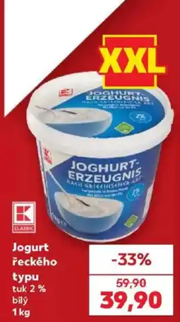 Kaufland K Classic jogurt řeckého typu tuk 2 % bílý nabídka