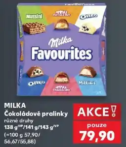 Kaufland Milka čokoládové pralinky nabídka