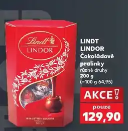 Kaufland Lindt lindor čokoládové pralinky nabídka