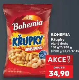 Kaufland Bohemia křupky arašídové nabídka