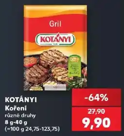 Kaufland Kotányi koření nabídka