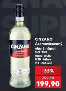 Kaufland Cinzano Vermouth Bianco nabídka