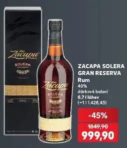 Kaufland Zacapa Solera Gran Reserva nabídka