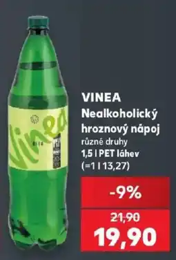 Kaufland Vinea nealkoholický hroznový nápoj nabídka