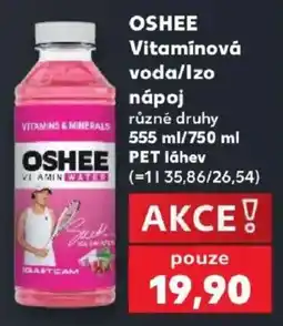 Kaufland Oshee vitamínová voda/izo nápoj nabídka